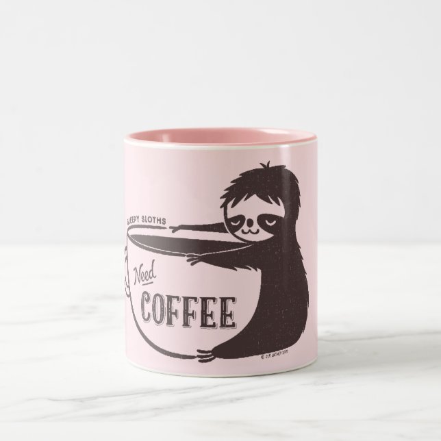 Tasse 2 Couleurs Coffee Sloth (Centre)