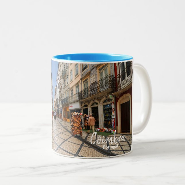 Tasse 2 Couleurs Coimbra - Le vrai Portugal (Devant droit)