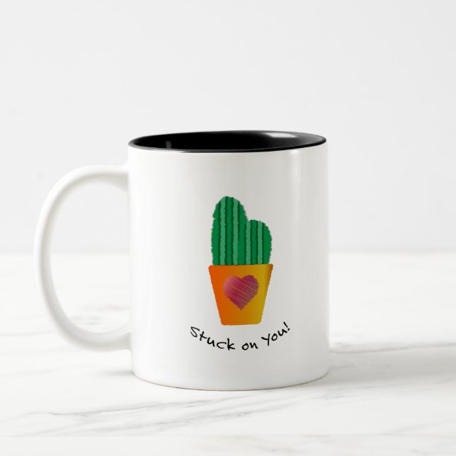 Tasse 2 Couleurs Coincé sur toi (Gauche)