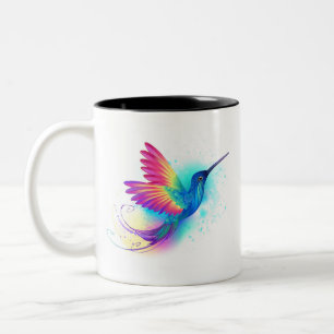 Tasse 2 Couleurs Colibri arc-en-ciel exotique