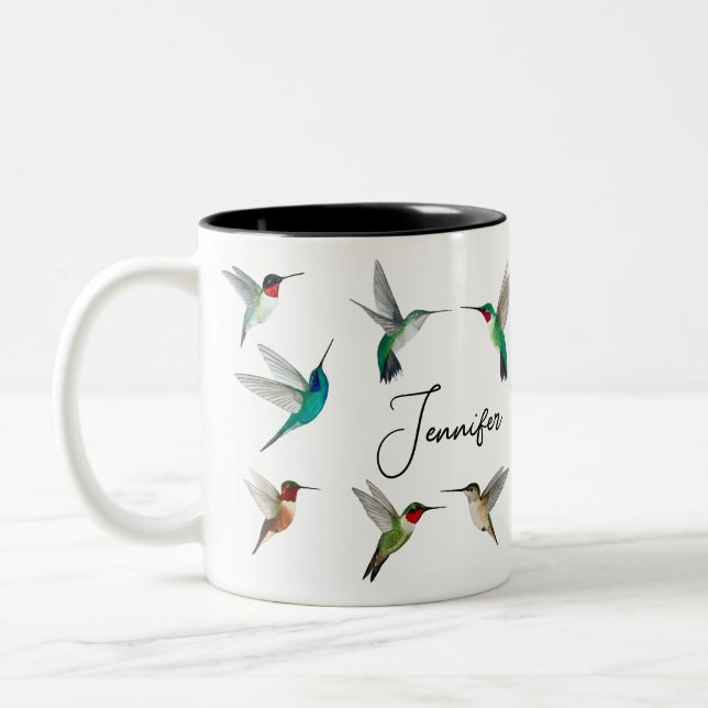 Tasse 2 Couleurs Colibri d'Amérique du Nord (Gauche)