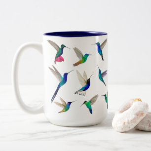 Tasse 2 Couleurs Colibri tropical