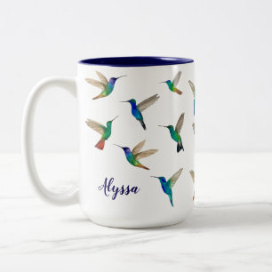 Tasse 2 Couleurs Colibris personnalisés