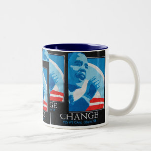 Tasse 2 Couleurs Collage de changement d'Obama