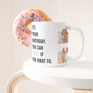 Tasse 2 Couleurs Collage photo de l'ami  Joyeux anniversaire   Meil