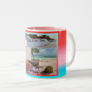 Tasse 2 Couleurs Collage photo Grand Turk