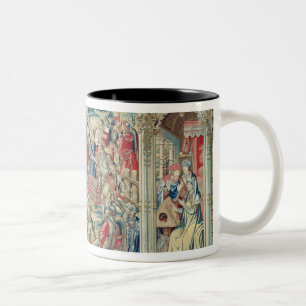 Tasse 2 Couleurs Collecte du butin, de la tapisserie de David et du
