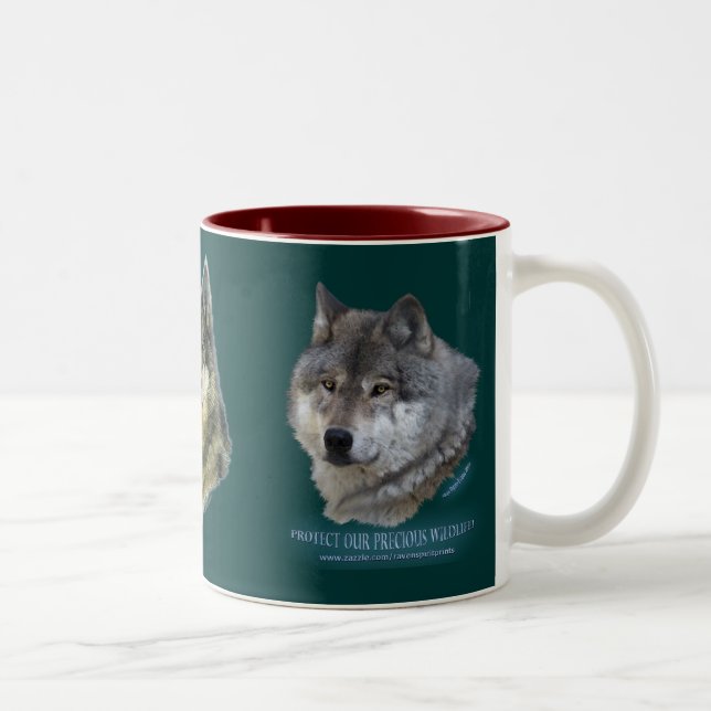 Tasse 2 Couleurs Collection Alpha Grey Wolf (Droit)