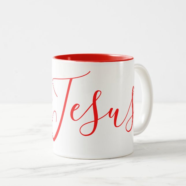 Tasse 2 Couleurs Collection de cadeaux de foi -  (Devant droit)