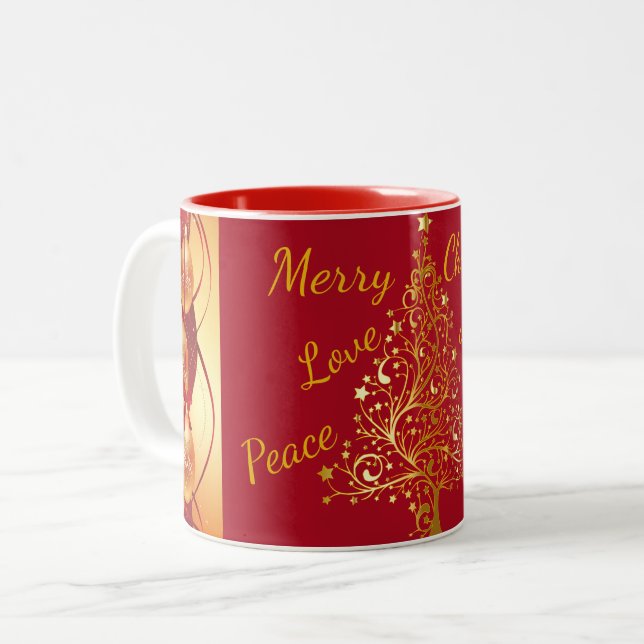 Tasse 2 Couleurs Collection de Noël Suzanne Elizabeth (Devant gauche)