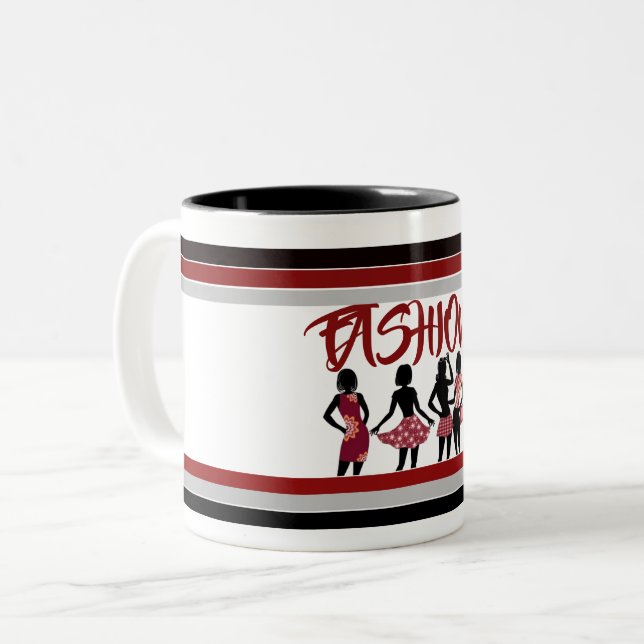 TASSE 2 COULEURS COLLECTION DE REINE SHOPPING (Devant gauche)