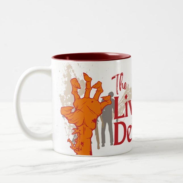 Tasse 2 Couleurs Collection de timbres d'Halloween "The Living Dead (Gauche)
