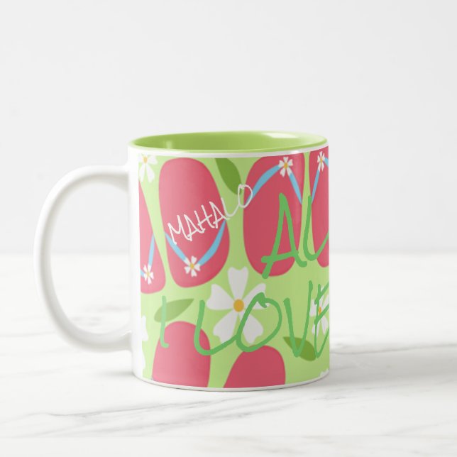 Tasse 2 Couleurs Collection Hawaii Aloha (Gauche)
