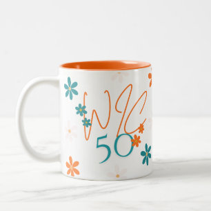 Tasse 2 Couleurs Collection Printemps Musique à rebord orange