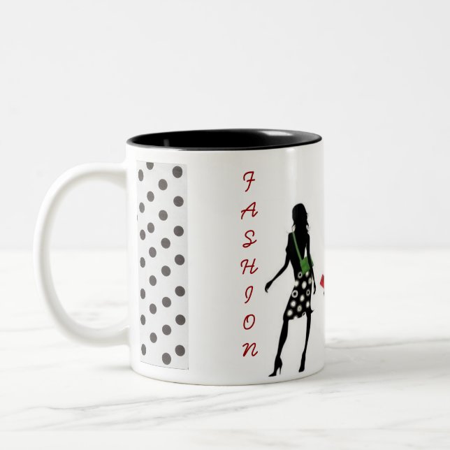 TASSE 2 COULEURS COLLECTION REINE DU SHOPPING (Gauche)