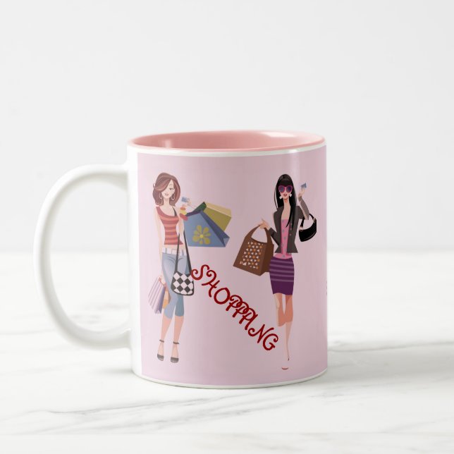 TASSE 2 COULEURS COLLECTION REINE DU SHOPPING (Gauche)