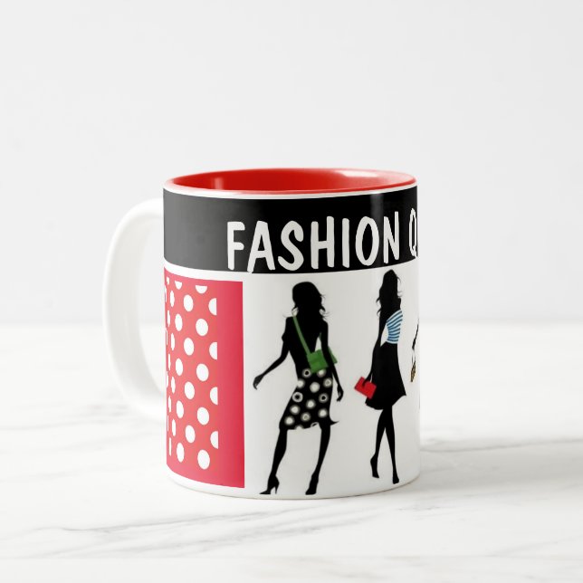 Tasse 2 Couleurs COLLECTION SHOPPING QUEEN Dames (Devant gauche)