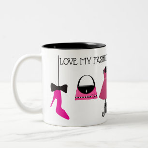 TASSE 2 COULEURS COLLECTION SHOPPING REINE