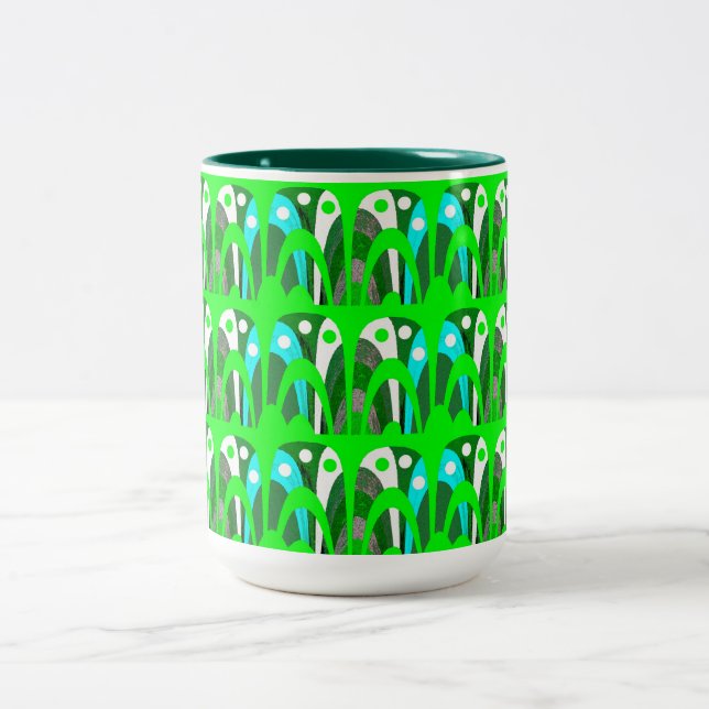 Tasse 2 Couleurs Collection verte (Centre)