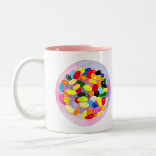 Tasse 2 Couleurs Colonnes sucrées et colorées de bonbons