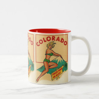 Tasse 2 Couleurs Colorado Vintage épingle vers le haut fille café M