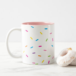 Tasse 2 Couleurs COLORÉ RAINBOW SPRINKLES mignon fun moderne lumine