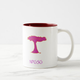 Tasse 2 Couleurs colorez l'intérieur côté-rouge du côté-nom 1 du