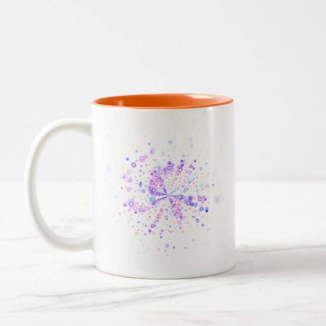 Tasse 2 Couleurs Colorful Abstract Neon Splash (Gauche)