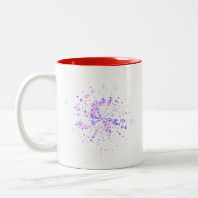Tasse 2 Couleurs Colorful Abstract Neon Splash (Gauche)