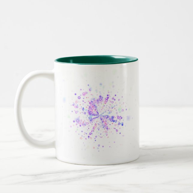 Tasse 2 Couleurs Colorful Abstract Neon Splash (Gauche)