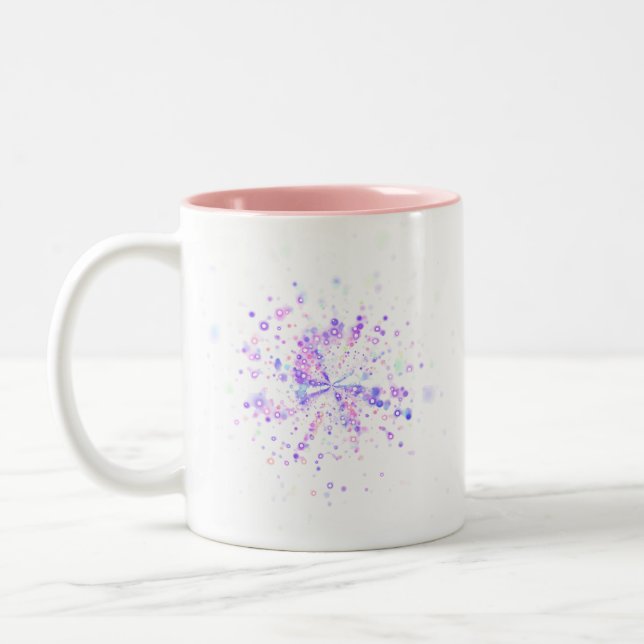 Tasse 2 Couleurs Colorful Abstract Neon Splash (Gauche)