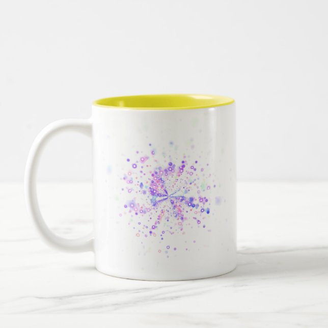 Tasse 2 Couleurs Colorful Abstract Neon Splash (Gauche)