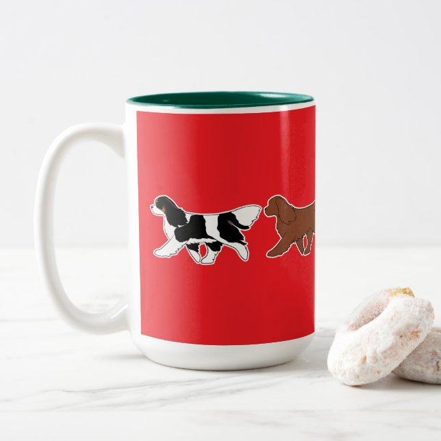 Tasse 2 Couleurs Colorful Cavalier Parade (Avec donut)