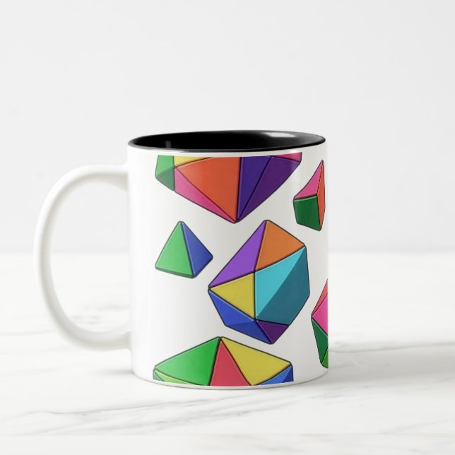 Tasse 2 Couleurs Colorful Cubes (Gauche)