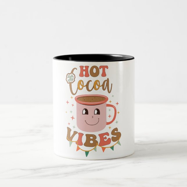 Tasse 2 Couleurs Colorful Illustrated Funny Christmas (Centre)