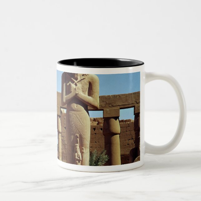 Tasse 2 Couleurs Colosse de Ramesses II : statue debout de (Droit)