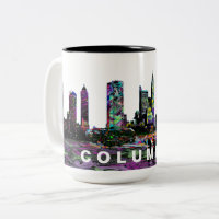 Columbus Skyline Graffiti