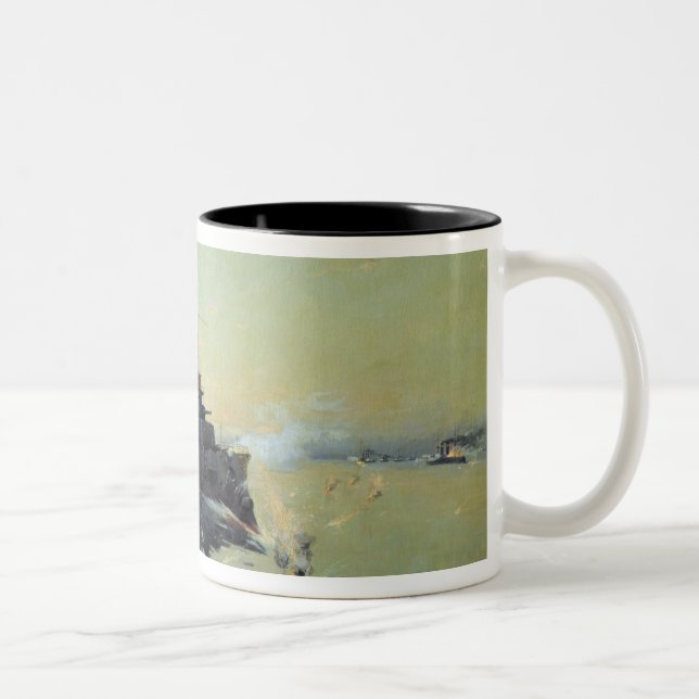Tasse 2 Couleurs Combat d'Askold de croiseur (Droit)
