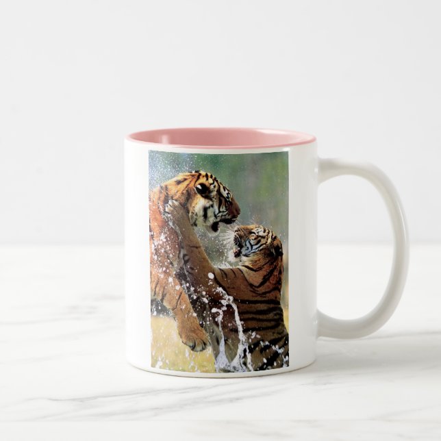 TASSE 2 COULEURS COMBATTRE LES TIGRES (Droit)