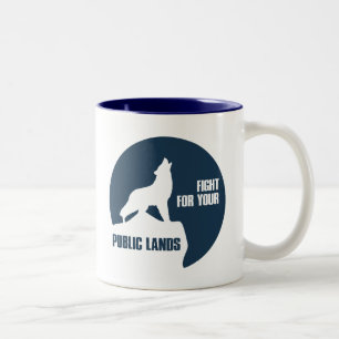Tasse 2 Couleurs Combattre Pour Votre Loup De Terres Publiques