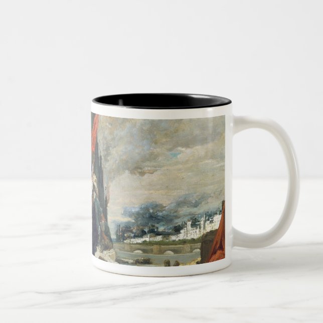 Tasse 2 Couleurs Combustion du Tuileries, 1871 (Droit)