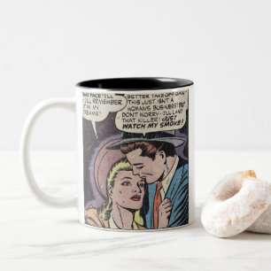 Tasse 2 Couleurs Comique romantique classique des années 1950