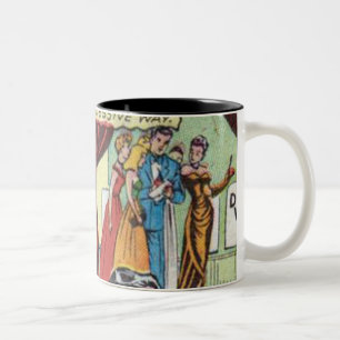 Tasse 2 Couleurs Comique romantique des années 1950 Meilleur cade