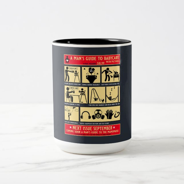 Tasse 2 Couleurs Comment Être Un Père Guide (Centre)
