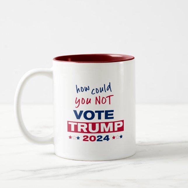 Tasse 2 Couleurs Comment ne pas voter TRUMP 2024 (Gauche)