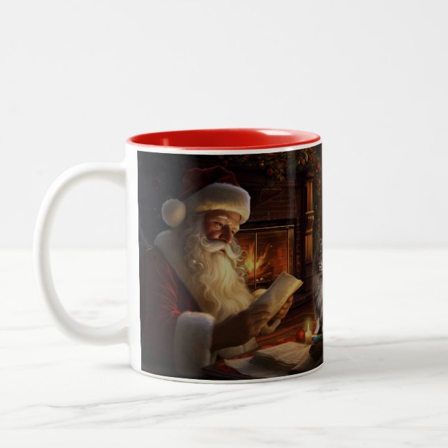 Tasse 2 Couleurs Compagnon père Noël (Gauche)