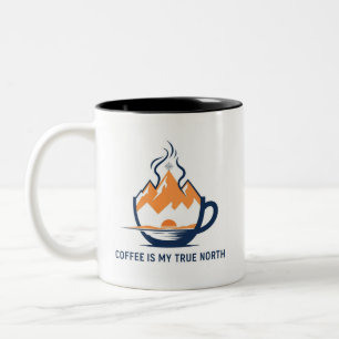 Tasse 2 Couleurs Compass Coffee – Aventure de la vraie nord