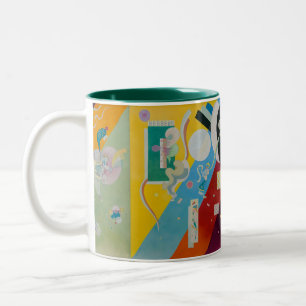 Tasse 2 Couleurs Composition 9 de Wassily Kandinsky, peinture abstr