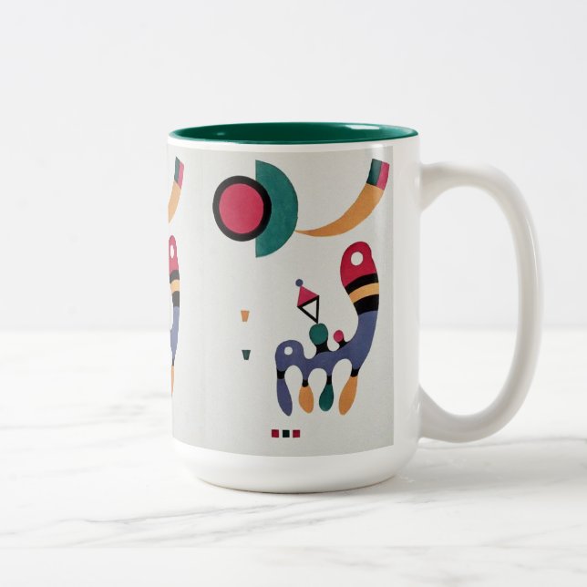 Tasse 2 Couleurs Composition Biomorphique Abstraction - Kandinsky (Droit)