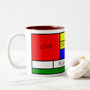 Tasse 2 Couleurs Composition Prismatique 1 Néoplasticisme De Stijl